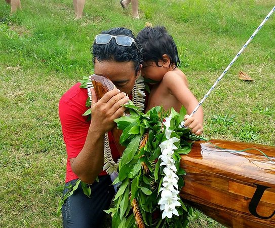 Cultura do Batismo de Canoa Havaiana Polinésia